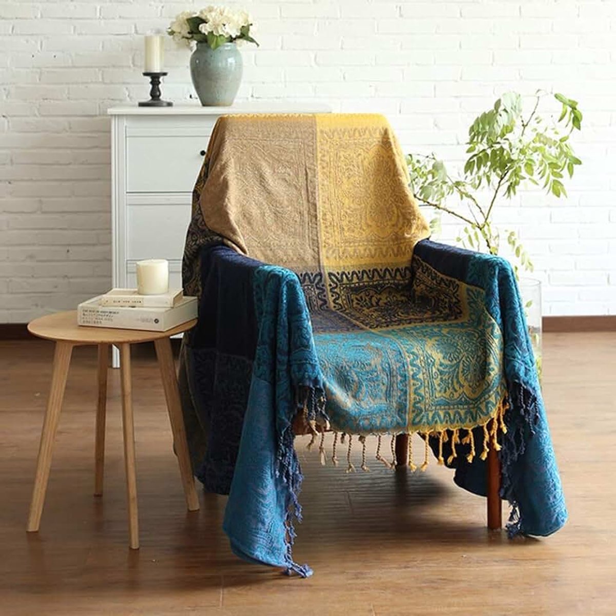 Chenille deken decoratieve geweven gooi deken super zachte bank deken huisdecoratie voor stoel bed bank