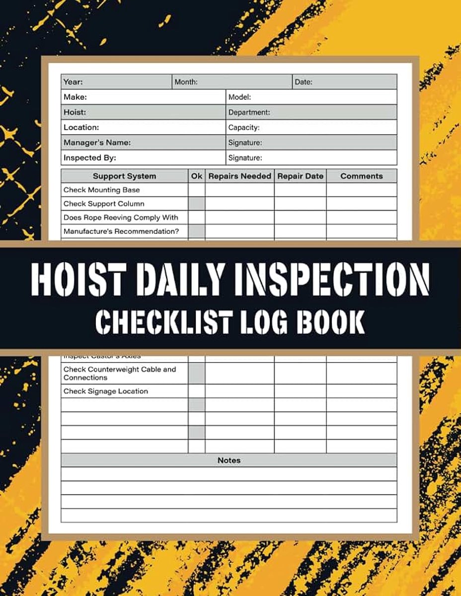 Daily Inspection Checklist Log Book: Pre-Use Inspection Report Book - Optimizing Safety and Maintenance for Peak Performance