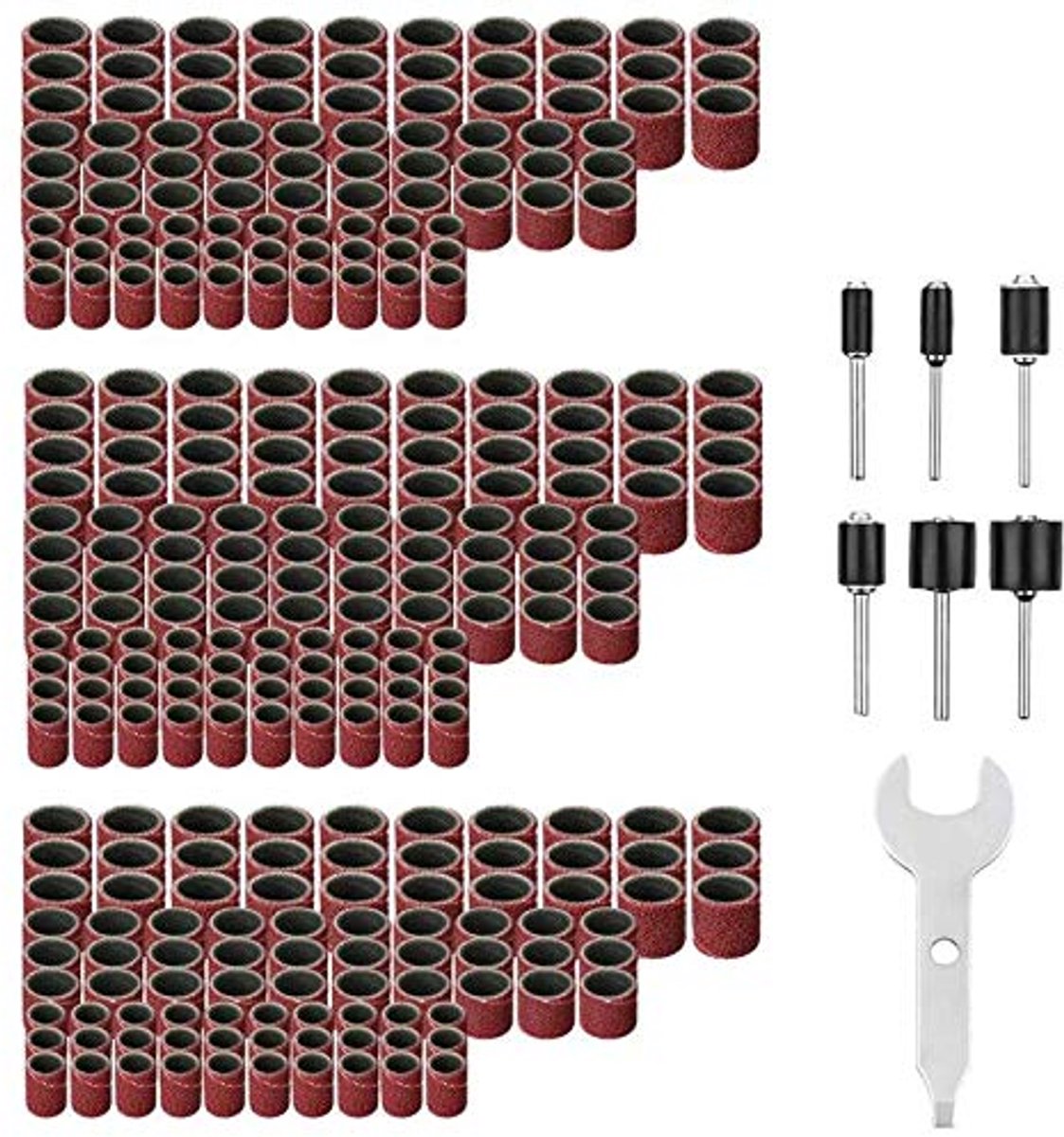 307Pcs Schuren Drum Doorn Kit, Vogueing Tool Grote Schuurband Voor Dremel Accessoires Rotary Tools Nail Boren