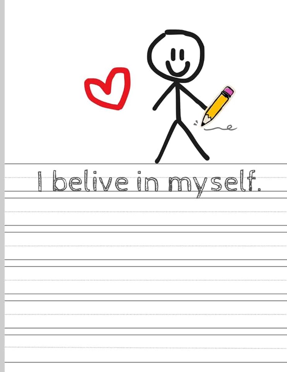 First Alphabet Practice Drawing & Writing Notebook: Letter Size • Kindergarten Writing Practice • Alphabet Learning Workbook • 100 Pages