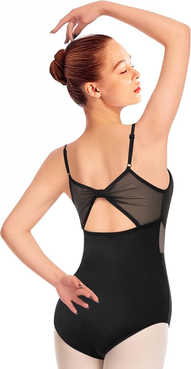 Gymnastiekpak voor dames, mouwloos, katoen, body leotard, ballet, danseres