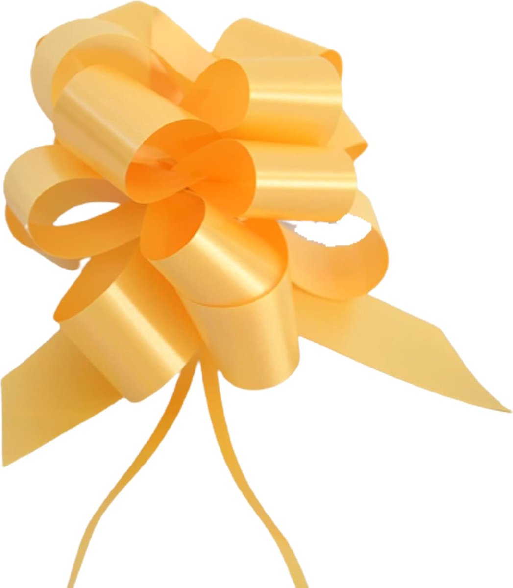 Strikken, 3 cm, diameter 10 cm, bruiloft auto thuis doop afstuderen communie GIALLO/ORO