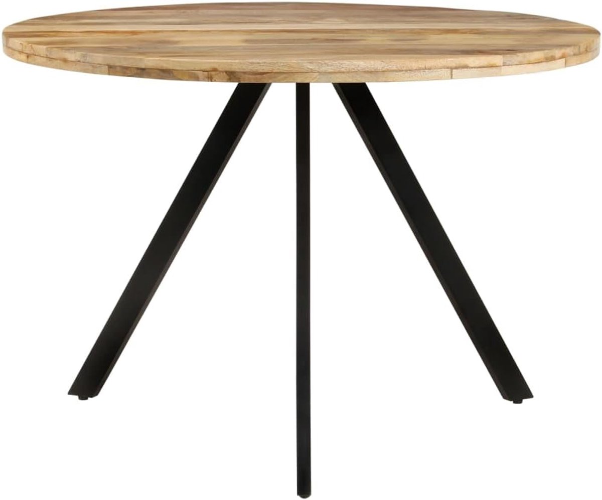 Massief mangohout trendy eettafel voor keuken of eetkamer 110x75 cm