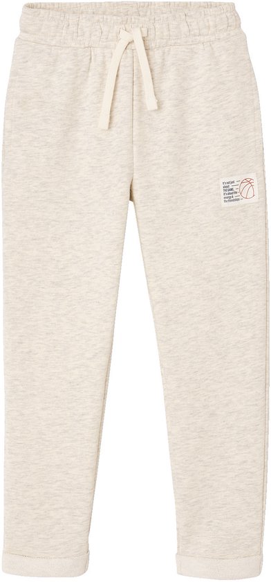 Joggingbroek jongen gemêleerd wit