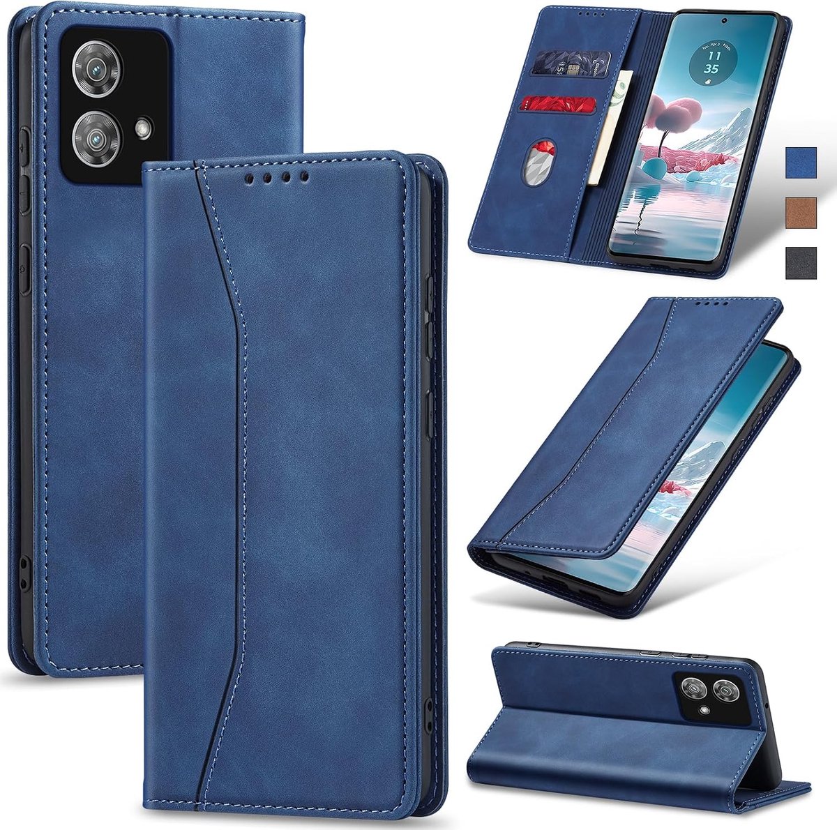 Hoesje voor Motorola Edge 40 Neo,Blauw