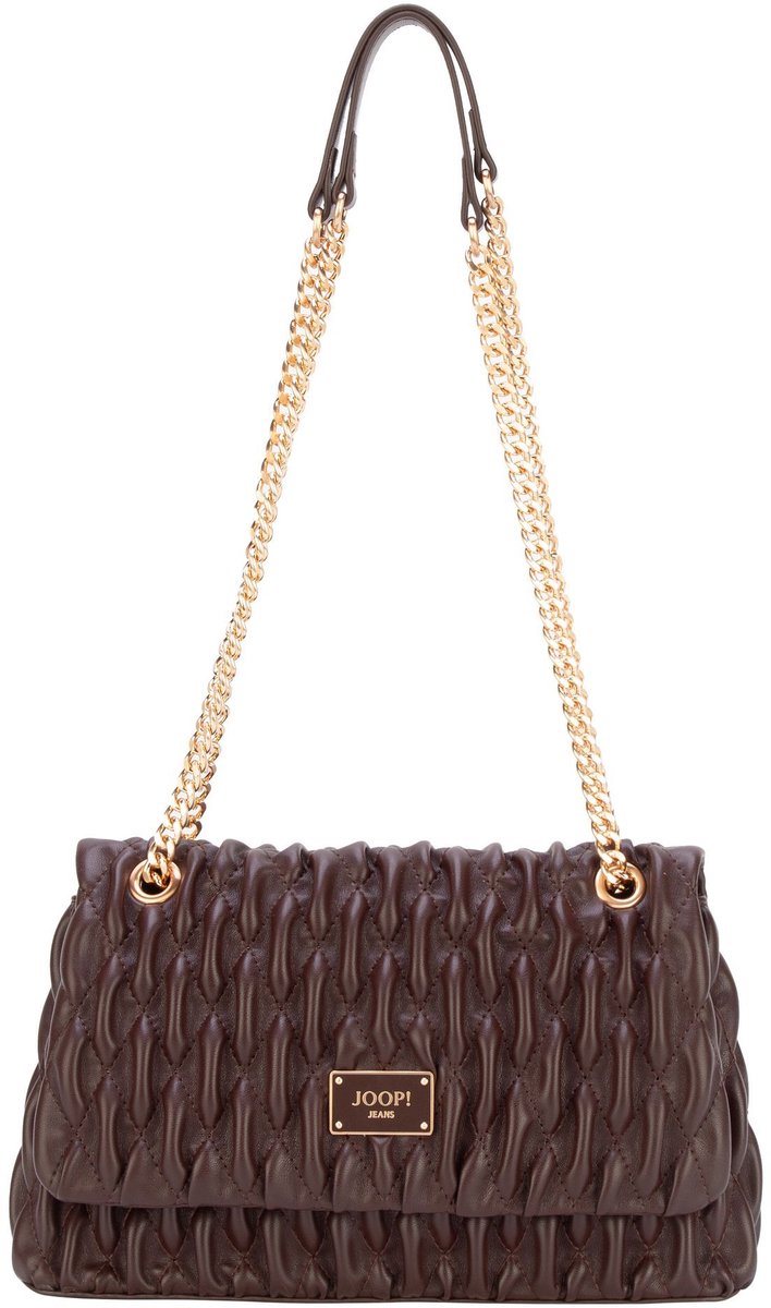 JOOP! schoudertas Ruga Emma Shoulderbag Darkbrown donkerbruin