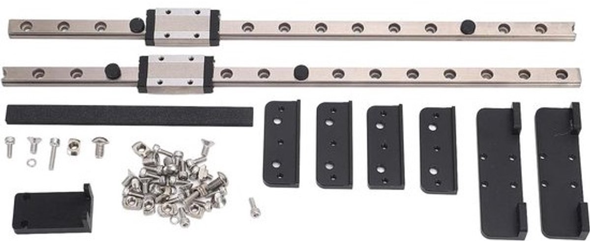 Lineaire Railgeleider met 6 Wagenblokken - Y-as Lineaire Bewegingsschuifrails voor Neptune 3 / Pro / 4 - Ender 3 Pro V2 / S1 / S1 Pro