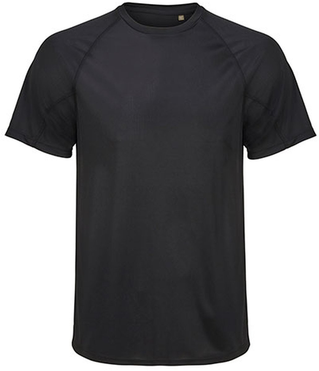 SOL'S Men´s Raglan Sleeve T-Shirt Vortex L04787 - Black - M