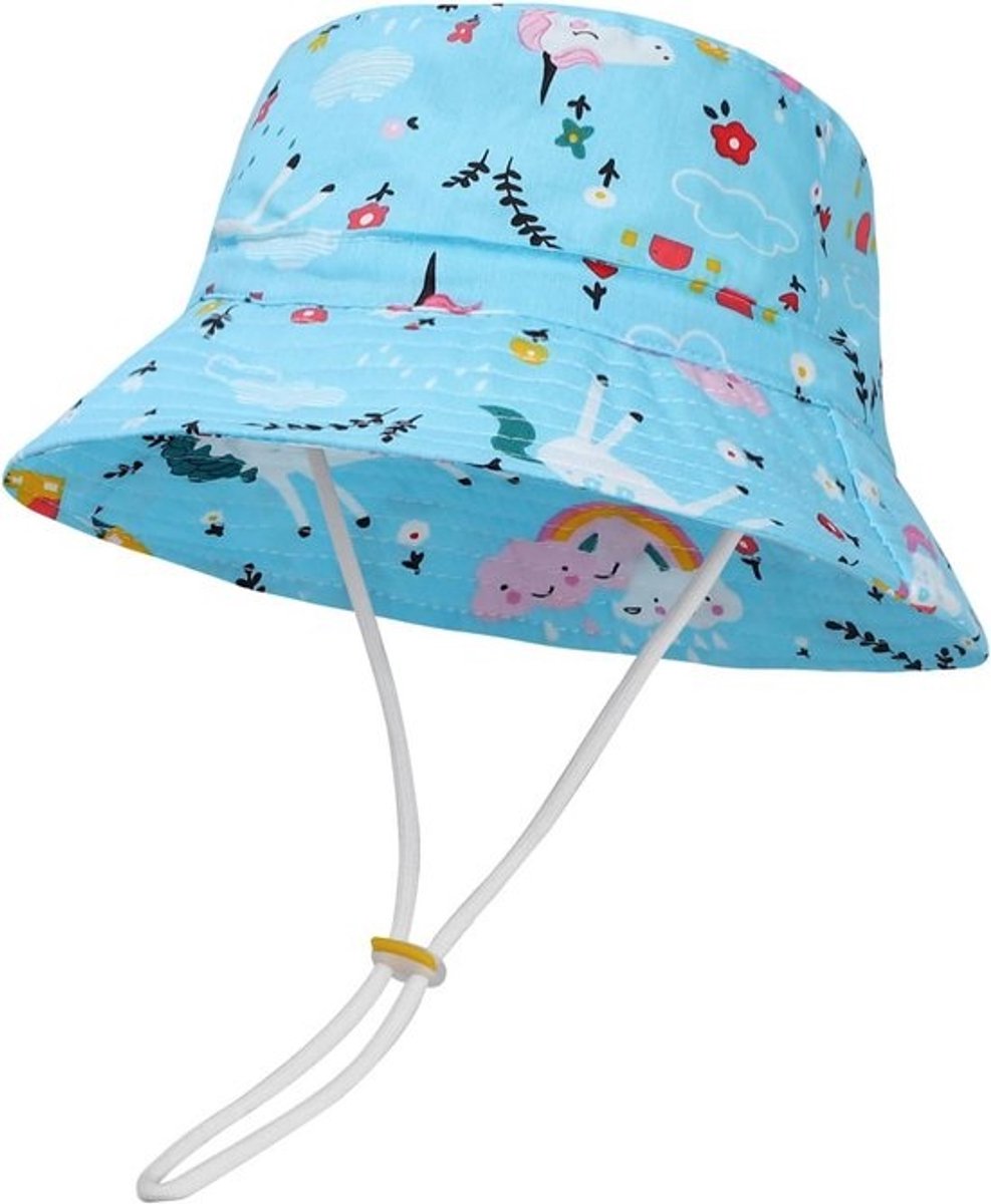 Zomer Baby Peuter Zonnehoed met Brede Rand en Verstelbare Kinband