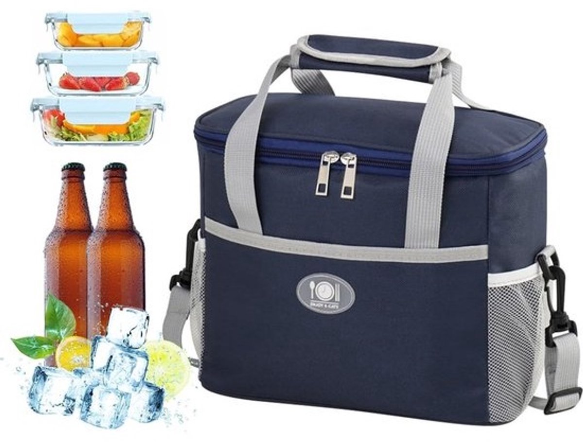Dailygoods - Anlising Koeltas, 16 l - Thermotas met verstelbare schouderriem
