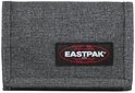 Grijze Eastpak portemonnee van denim stof met zwart
Eastpak logo.