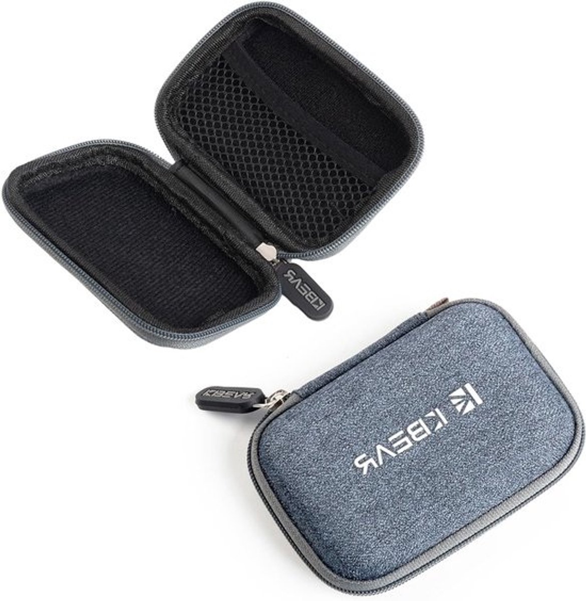 Draagbare opbergdoos voor oordopjes - schokbestendig - 10x7x3 cm - 39 gram