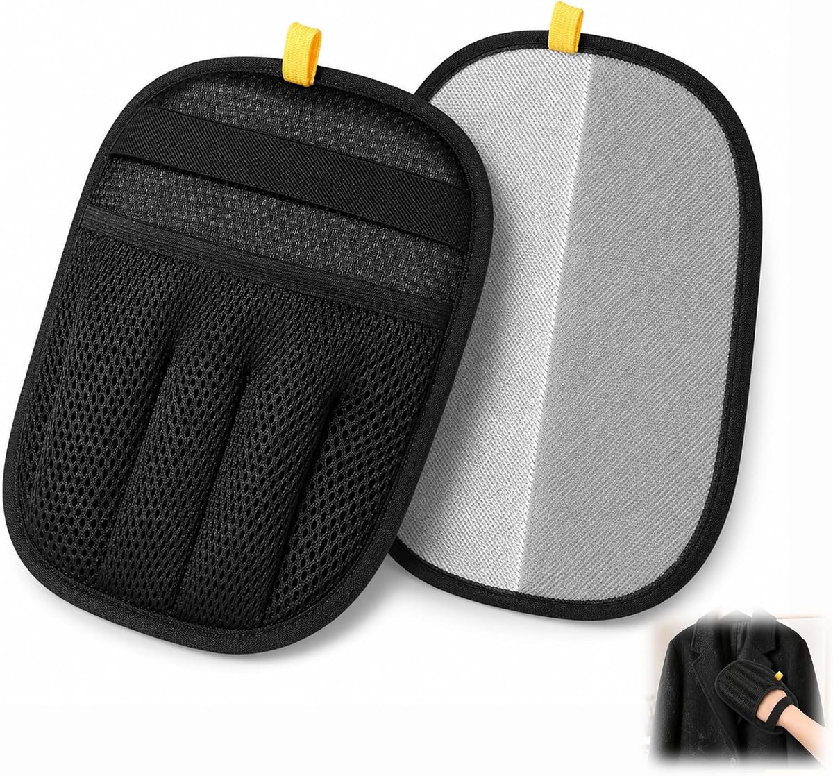 Handschoenen met vijf vingers, anti-haar, elektrostatische handschoenen voor honden en katten, herbruikbaar, wasbaar, voor het verwijderen van haren, pluisjes, stof op bank, kleding, autostoel
