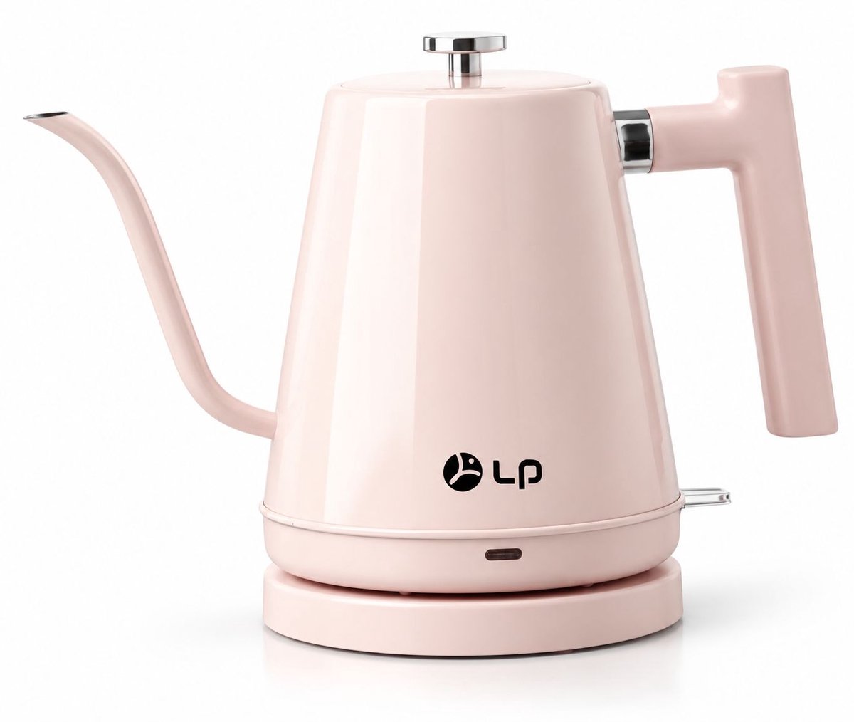 VHV - Waterkoker retro - Inhoud 800 ml - RVS - Elektrische Waterkoker - Gooseneck Waterkoker - Coffee Kettle - Heet Water Ketel