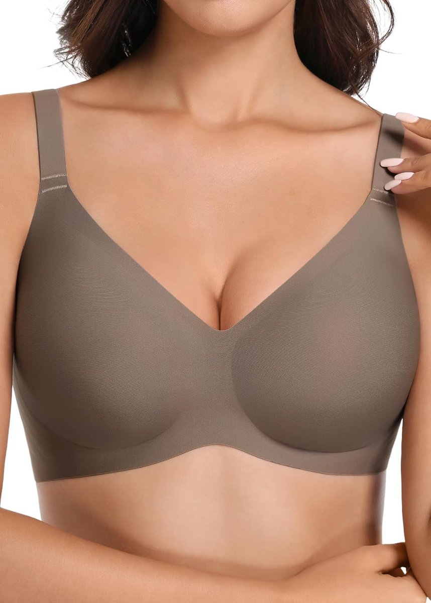 Draadloze Naadloze BH Ultra-Zachte Push Up Volledige Dekking Bralette Dagelijks Comfort & Ondersteuning