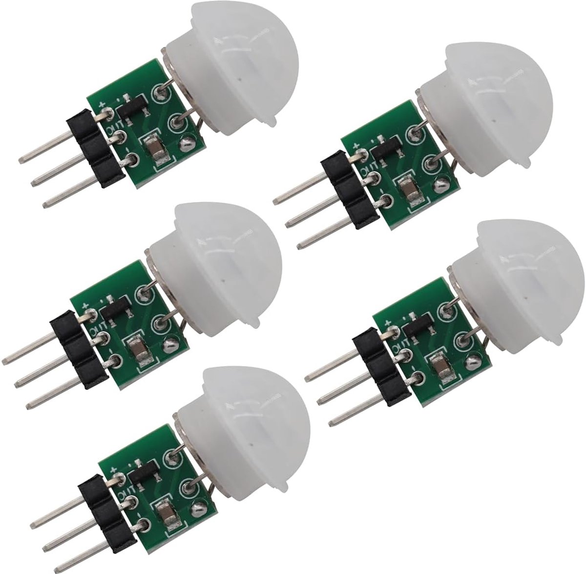 5 stuks AM312 mini-pyroelektrische PIR menselijke sensormodule DC 2,7 V tot 12 V PIR infrarood infraroodsensor lichaam handmatige beweging infrarood detector module