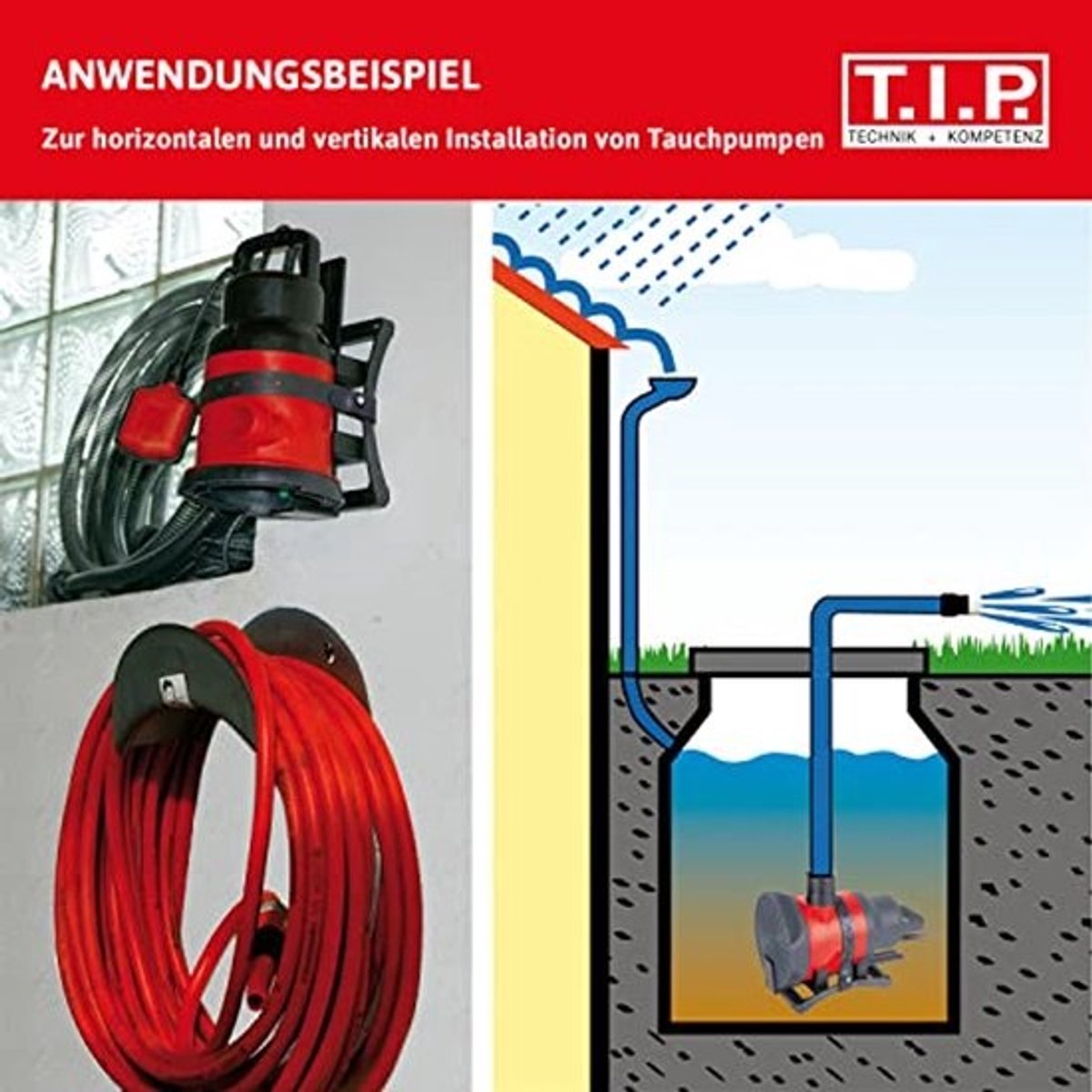 Wandsteun voor dompelpompen en dieptepompen - Pompondersteuningssysteem voor veilige installatie