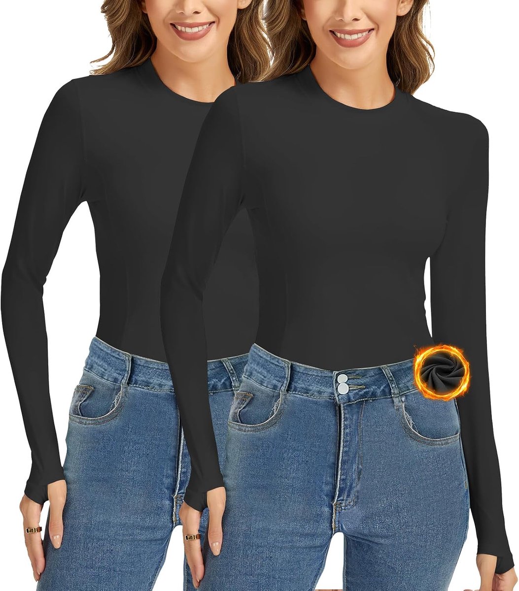 Thermal Underwear for Women, Winter Warm Base Layer Compression Set Fleece Lined Long Johns dames Thermisch ondergoed voor dames, winterwarme basislaag compressieset