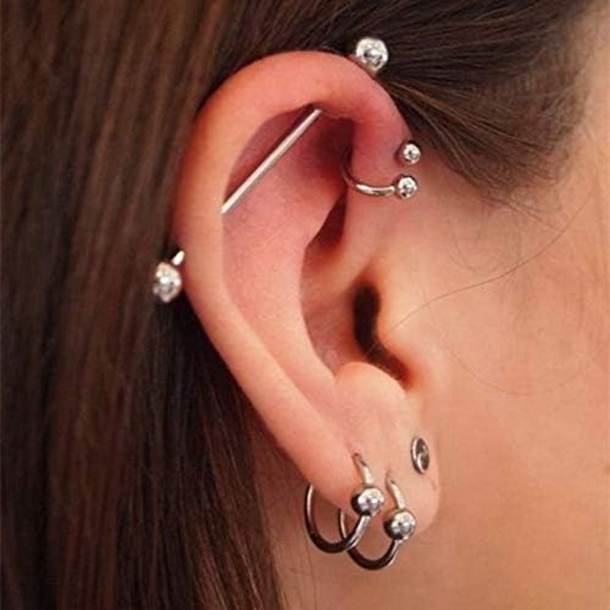 Piercing titanium G23 barbell-staaf, Titanium
