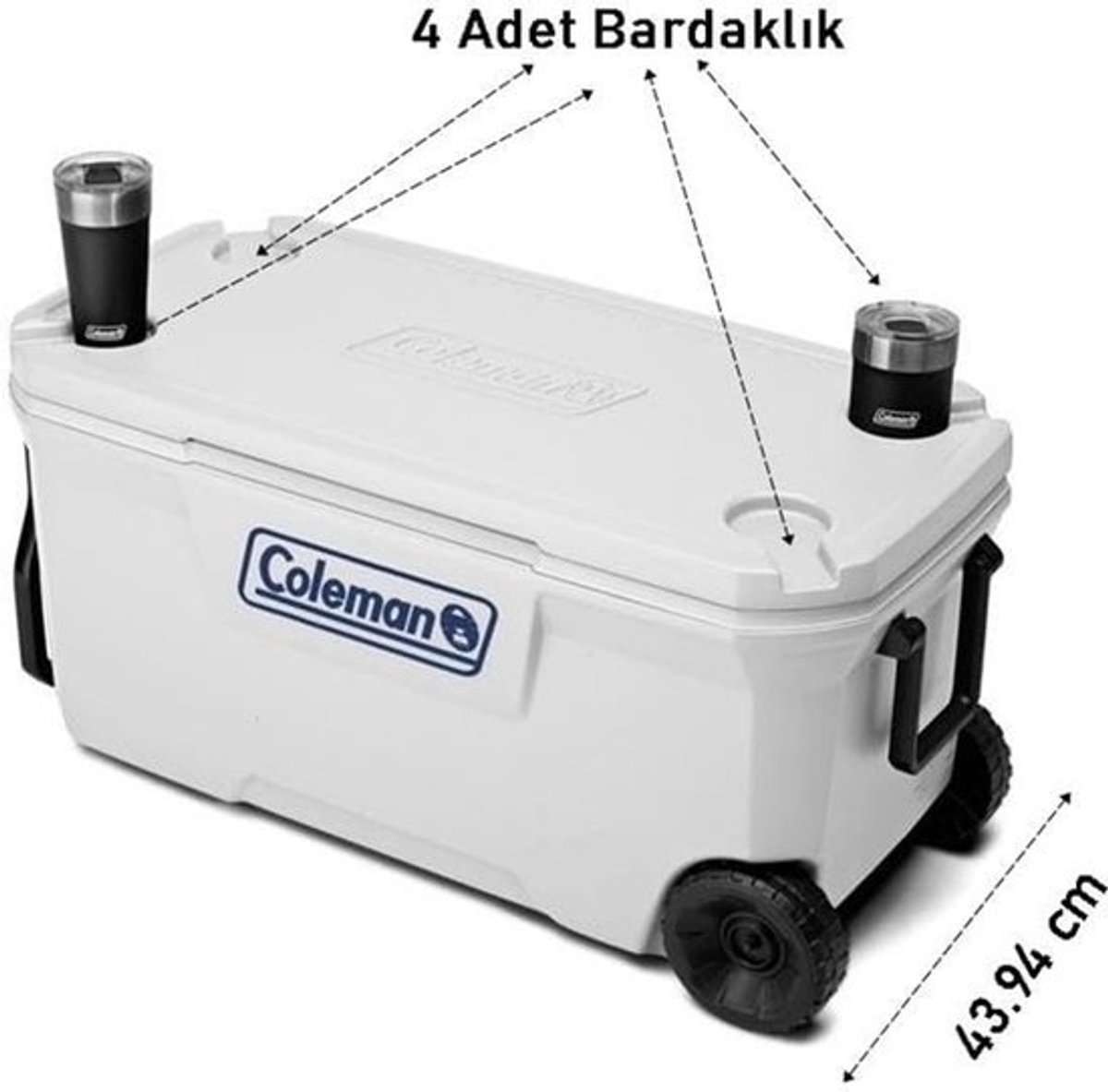 High-performance passieve koelbox tot 90 liter met UV-bescherming voor optimaal behoud van voedsel en drinken