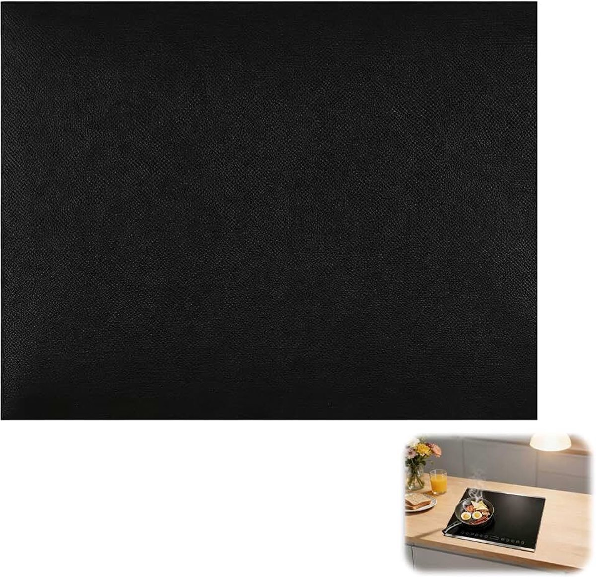 52x61cm Grote siliconen inductiekookplaat beschermmat Inductiekookplaat siliconenmat, inductie beschermmat, siliconen-glasvezelmateriaal, hittebestendige warmte-isolerende pad