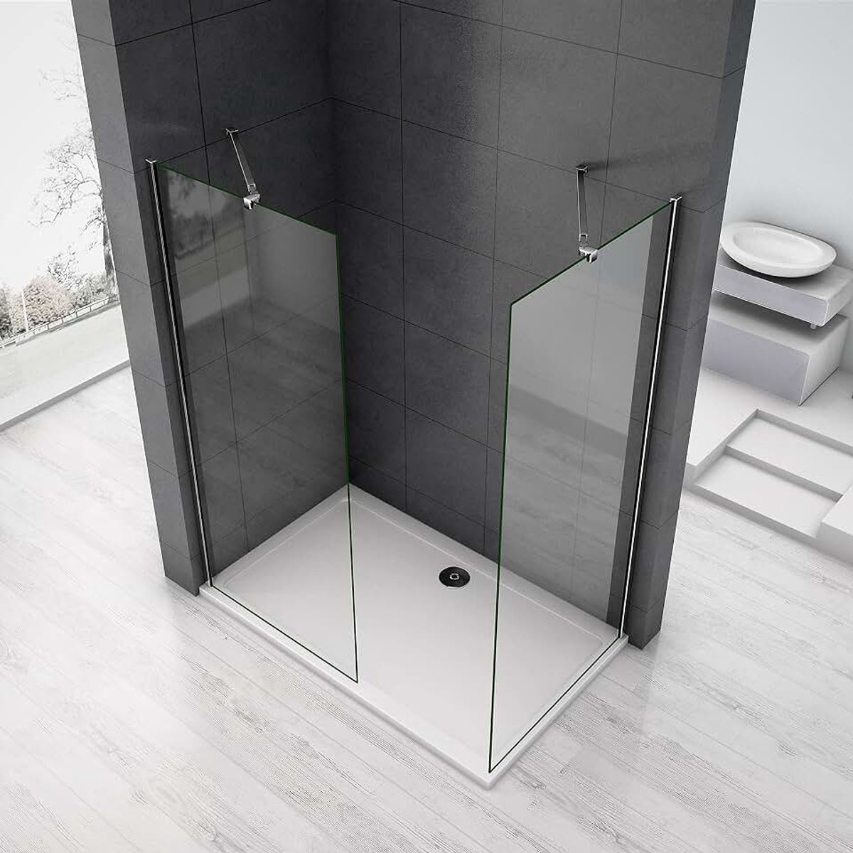 Snowdrop Flex 120 Chroom Glasdikte 6-10mm
