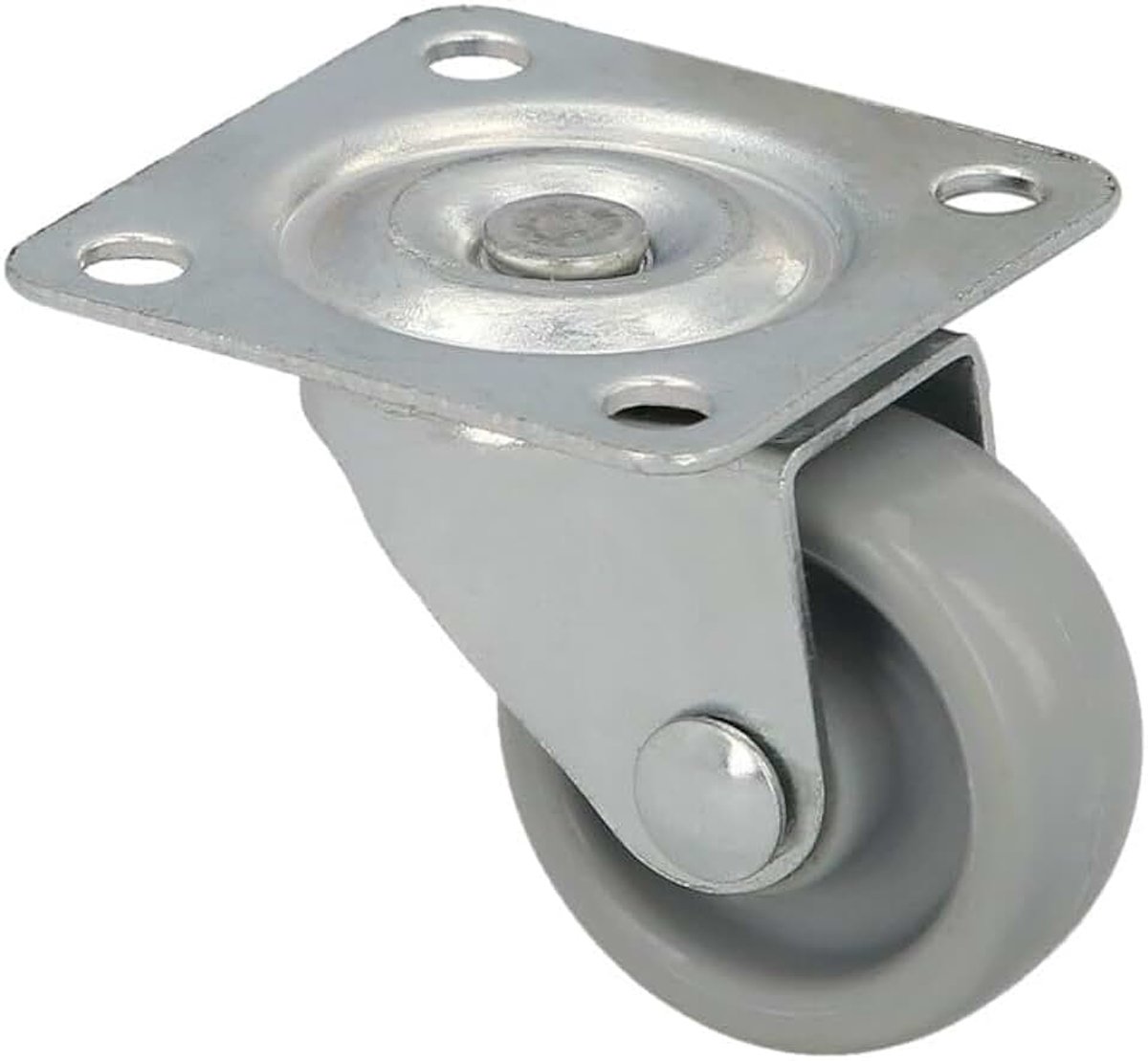 Wiel Ø 30 mm met plaat 40 x 40 mm.