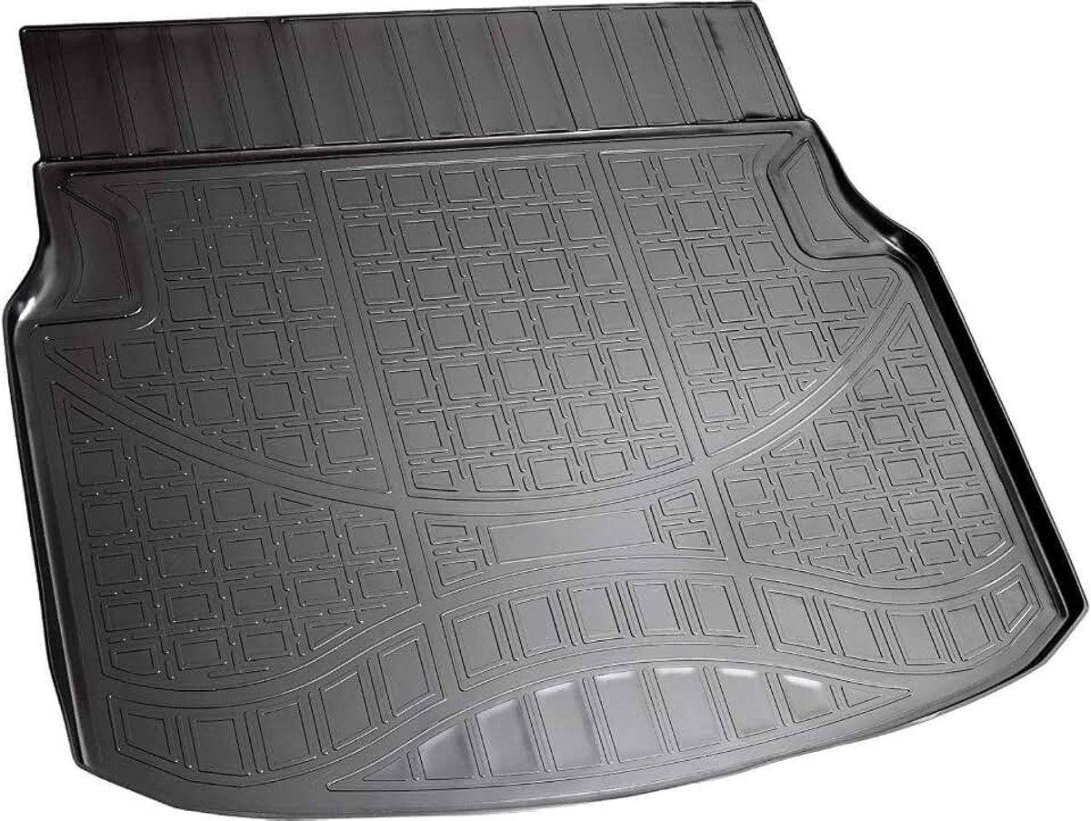 Kofferbakmat geschikt voor Mercedes C-Klasse | W204 Limousine | 2007-2014 | met rand | Perfecte pasvorm door 3D-scan, robuuste PE-harde schaal stopt elk vuil, krasbestendig, licht en vormvast