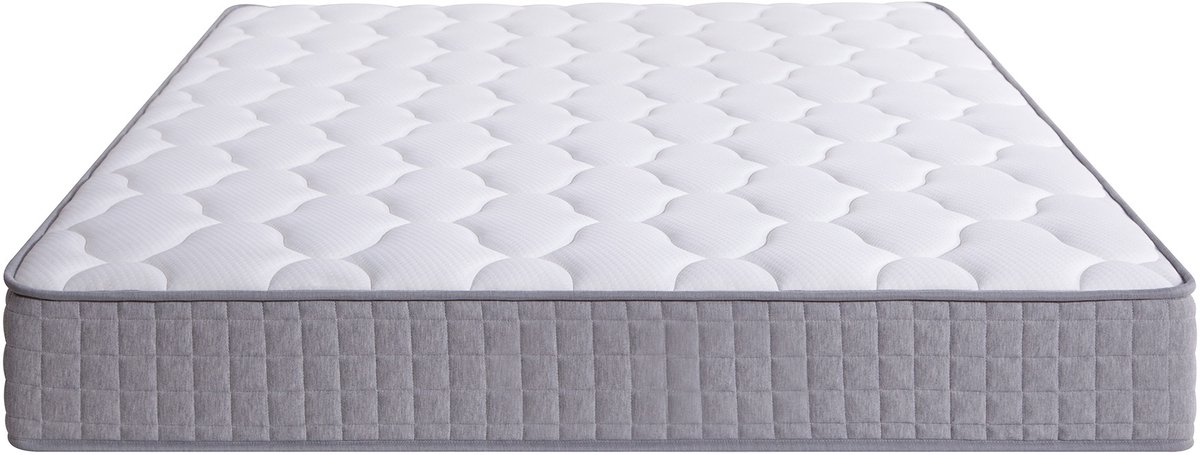 MODENUIT Pocketveringmatras - 7-Zones Ondersteuning - 180 x 200 x 25 cm - Koudschuim - Wit - H3 - 200 kg - Dubbelbed