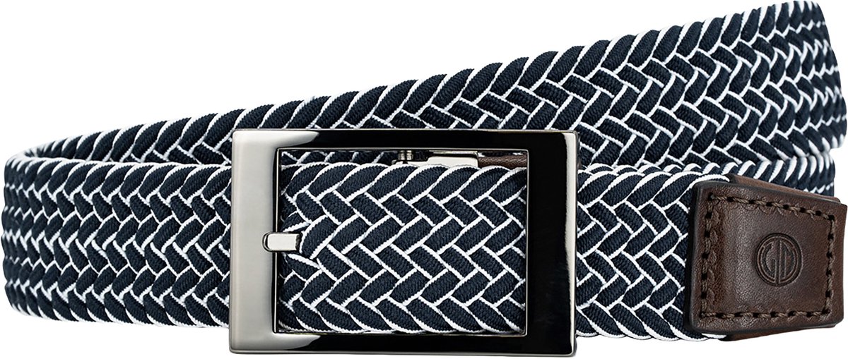 LINDENMANN leren heren riem - wit