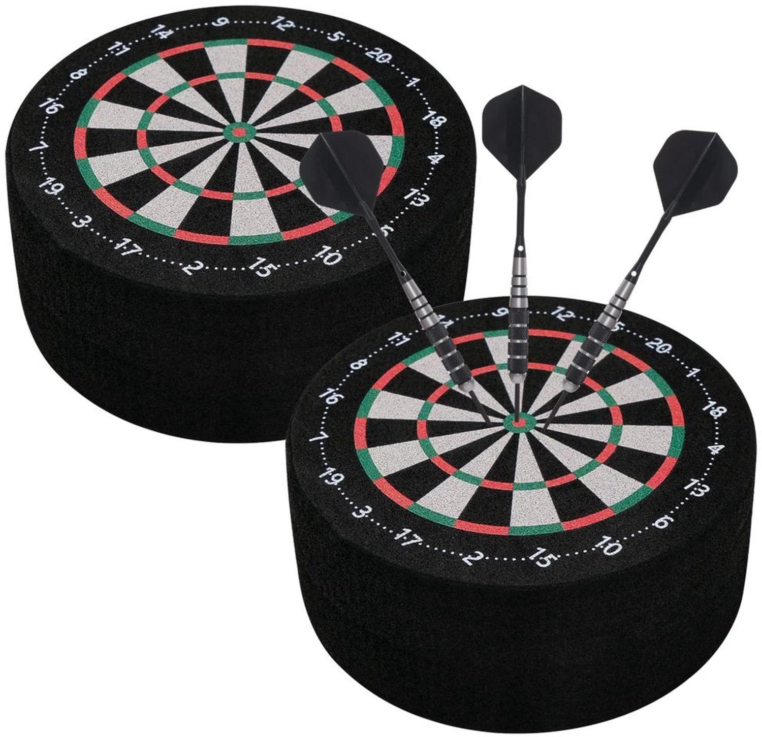 Set van 2 Mini Dartbases met Opslagruimte