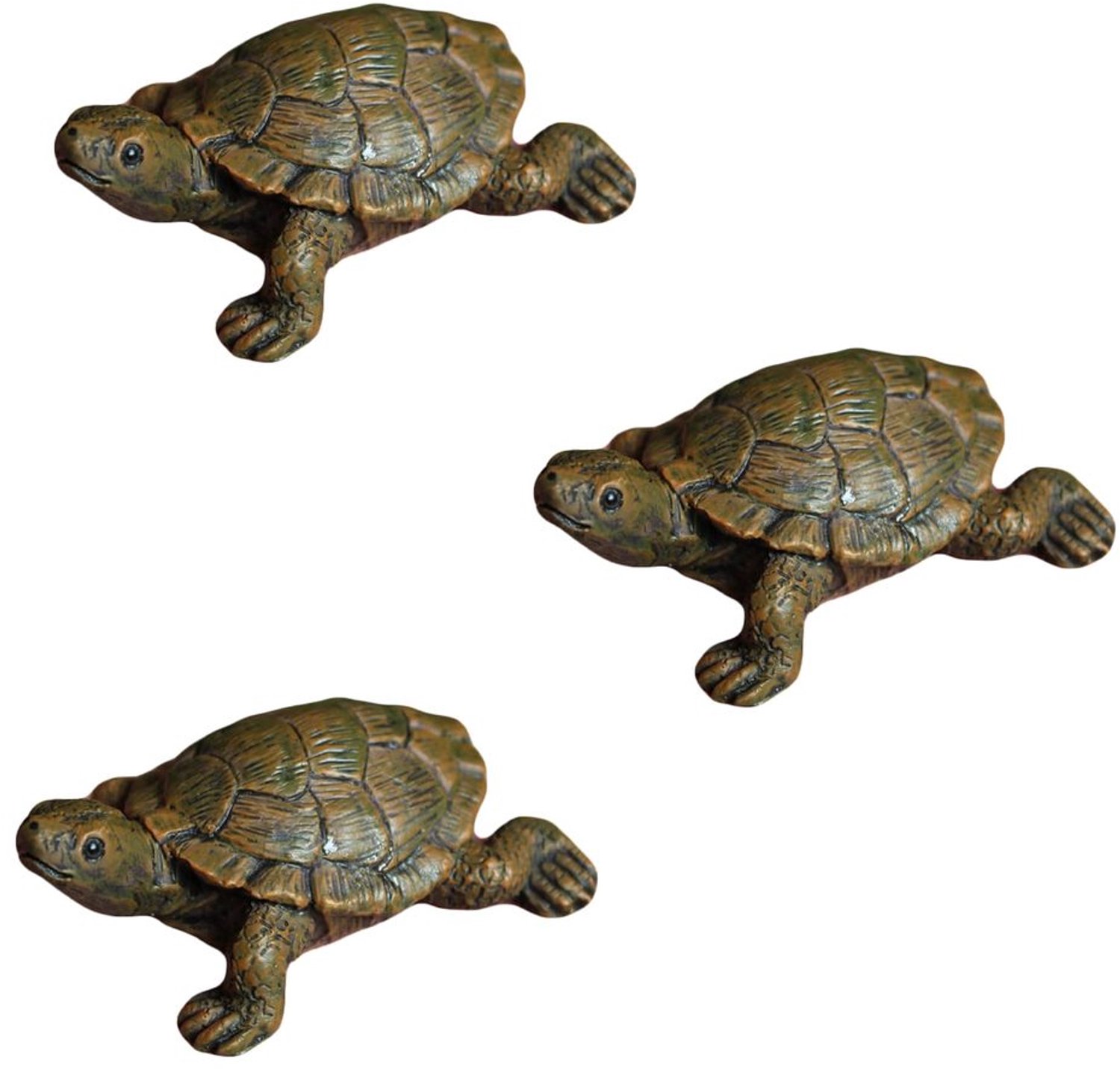 Set van 3 Resin Schildpad Decoraties voor Tuin