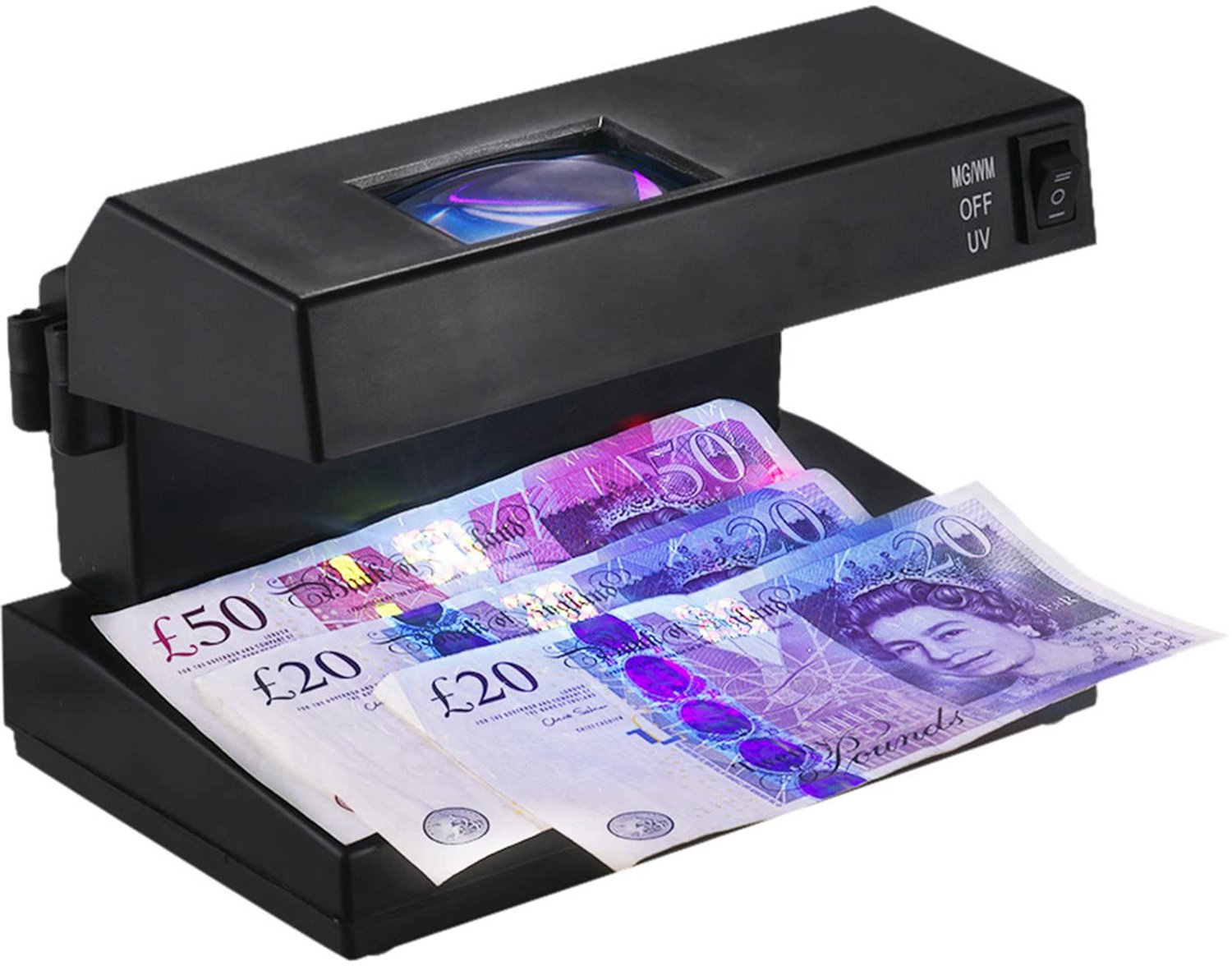 Draagbare Bankbiljetten Detector met UV- en Watermerkdetectie