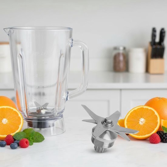 Reserveonderdeel voor mixer-natlemmeteenheid, roestvrijstalen lemmet, compatibel met 64 oz en 32 oz containers uit de 5200-serie — afbeelding 5