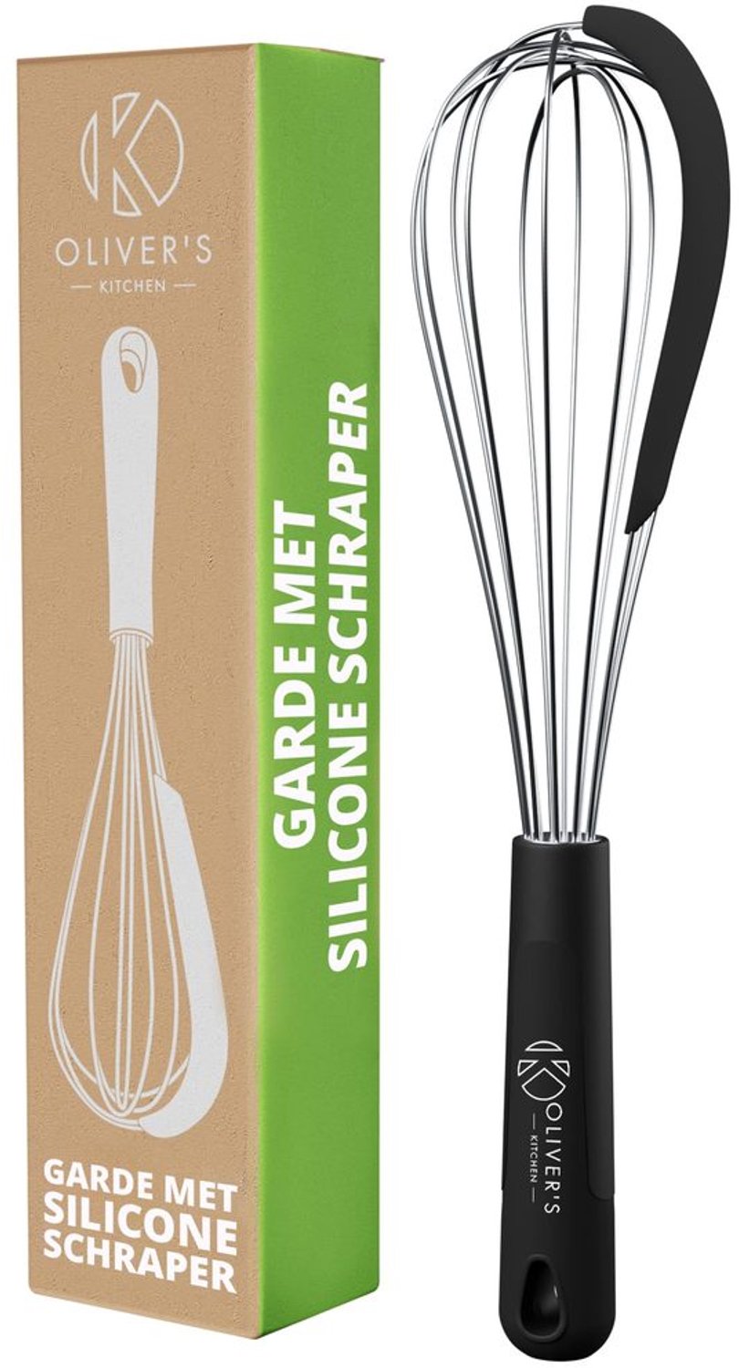 Keukenklopper met Siliconen Schraper - Ideaal voor Koken en Kloppen