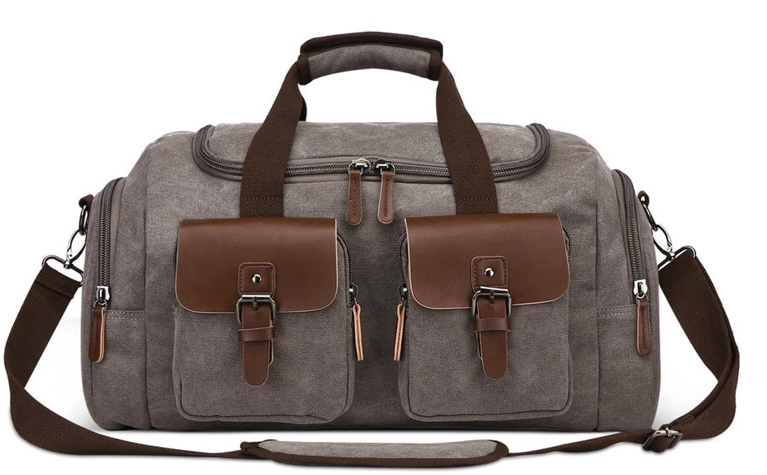 Canvas Weekendtas voor Mannen met Comfortabele Schouderriem