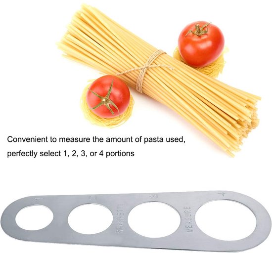 RVS Spaghetti Meetinstrument voor 4 Porties — afbeelding 3