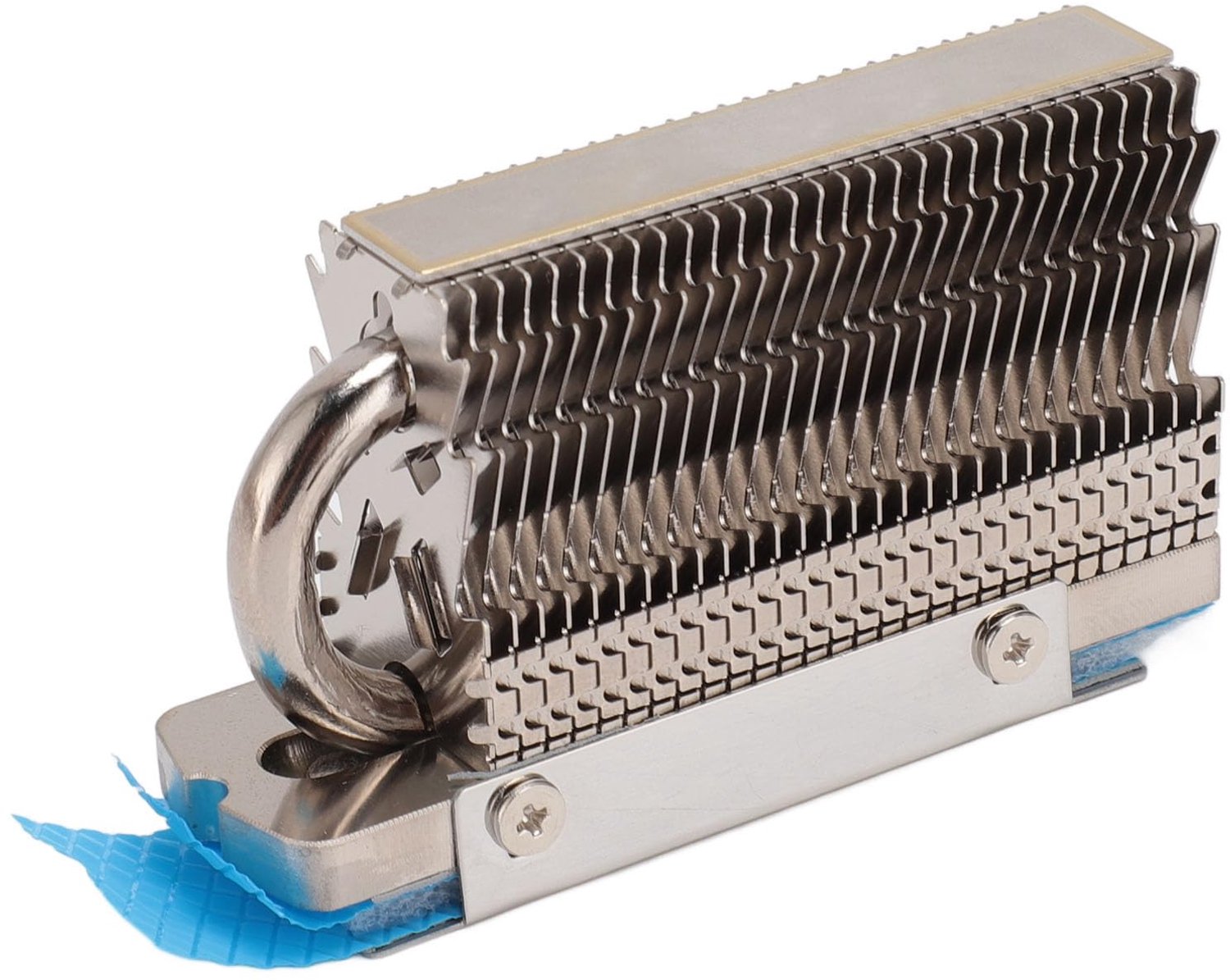SSD-Koellichaam Dubbelzijdige Warmteafvoer - Thermisch Geleidend Kussen - Aluminium Vinnen - 6 mm Heatpipe - 4500 mm² Warmtedissipatie