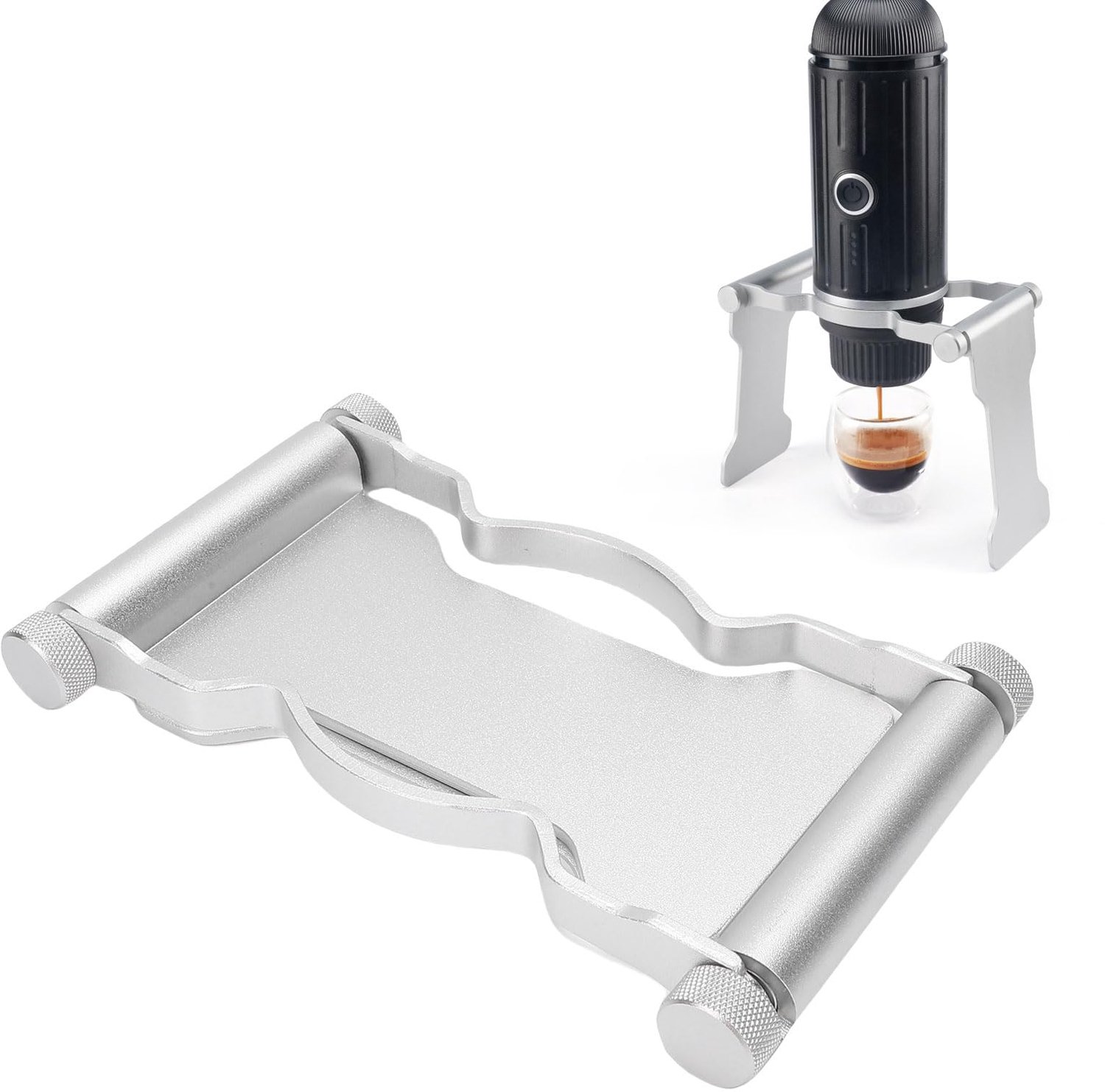 Koffiezetapparaatstandaard Opvouwbaar - Draagbare Houder - Aluminiumlegering - Compact - Lichtgewicht - Ideaal voor Camping - Koffiestandaard