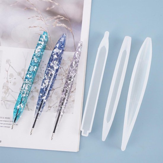 Set van 6 Pen Silicone Mallen voor DIY Ballpoint Pen Projecten — afbeelding 3