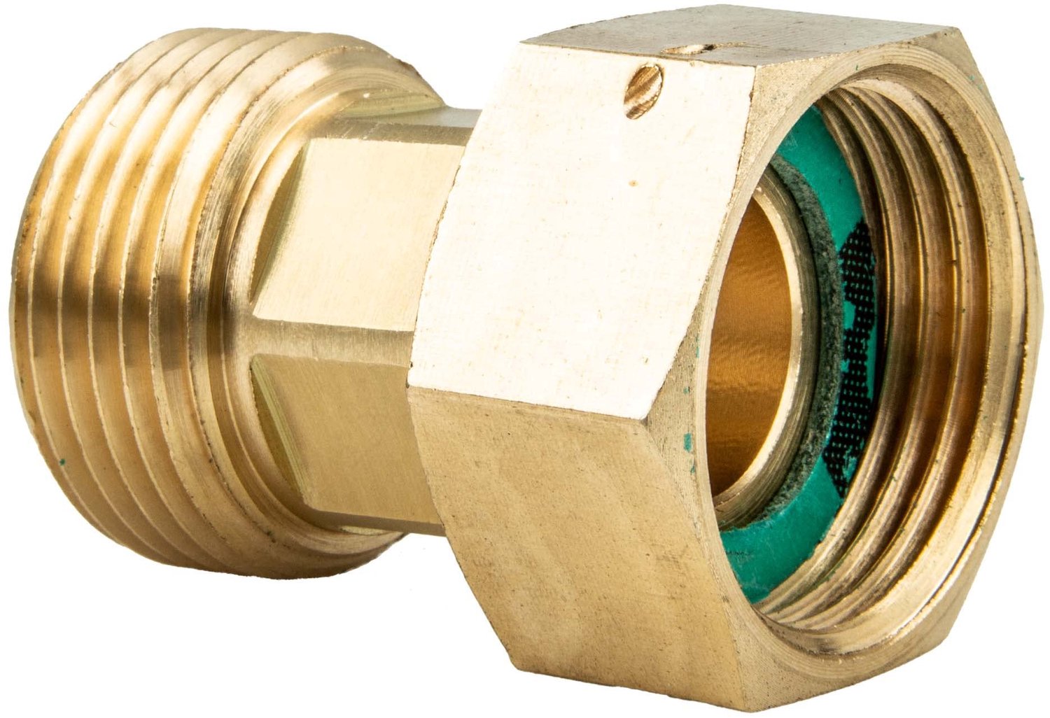 Schroefverbinding 1 Inch van Messing met Unie Moer