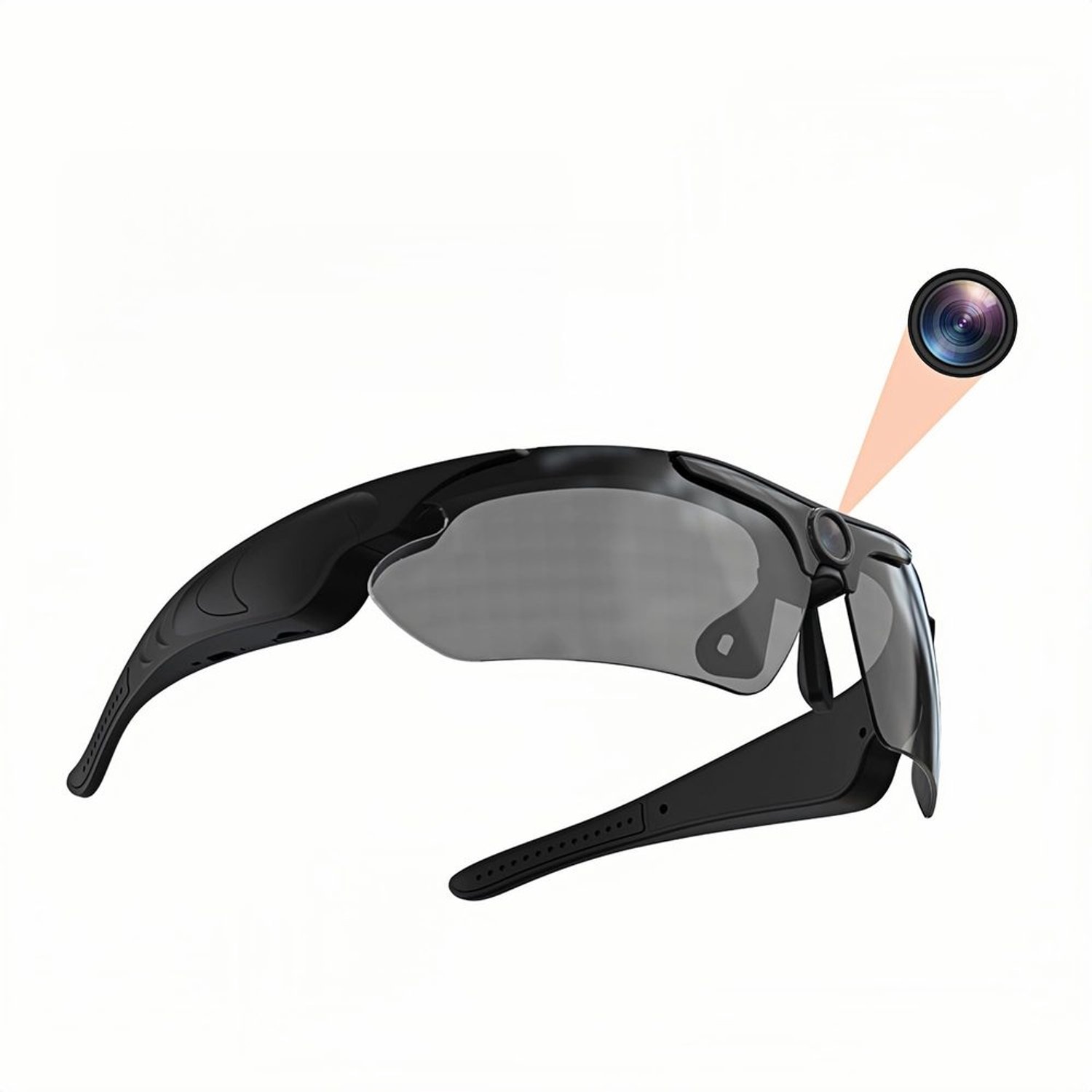 Videoglazen HD 1080P - Draagbare Camera - Polariserende Lenzen - Antislip Voetkap - Brede Kijkhoek - Geschikt voor Sporten - Camera Sunglasses