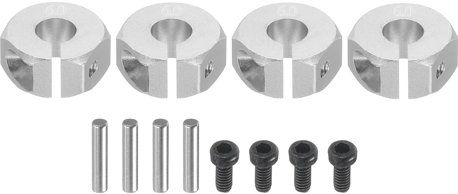 Wielnaven 12 mm - aluminium - 4 stuks voor RC-auto - eenvoudig te installeren - ServiceTopper