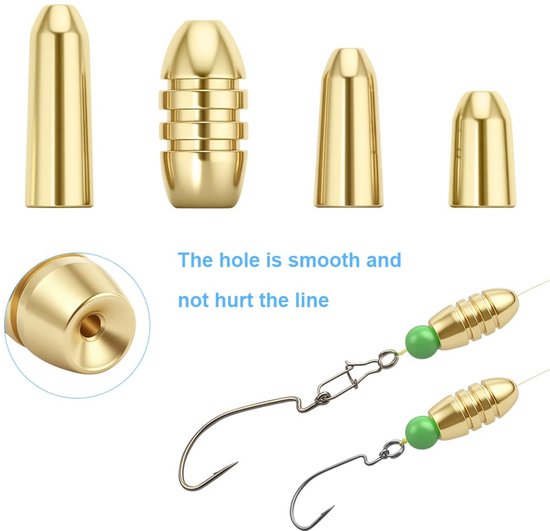 204-delige Visspullen Accessoires Kit met Lood en Haken — afbeelding 3