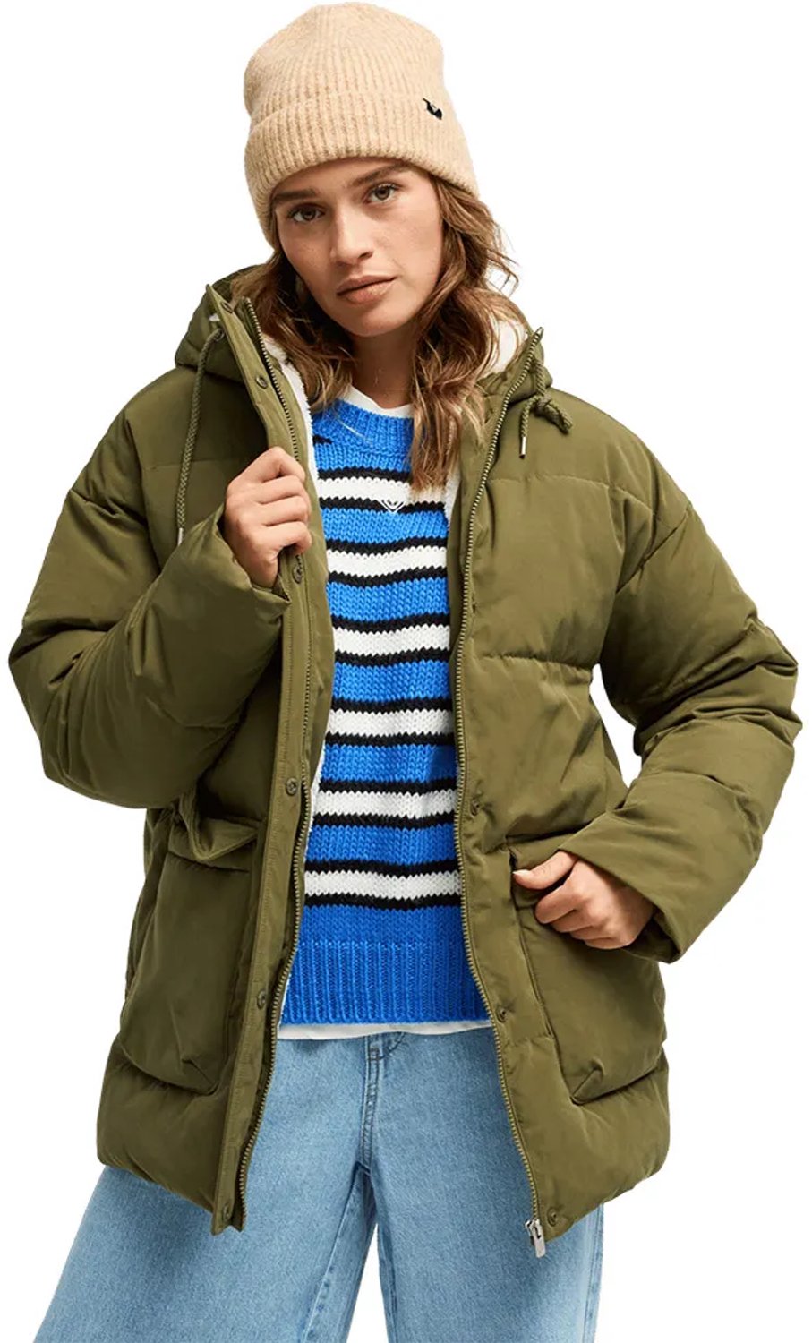 Roxy Seaside Memorie Jas L Vrouw Wintermoss