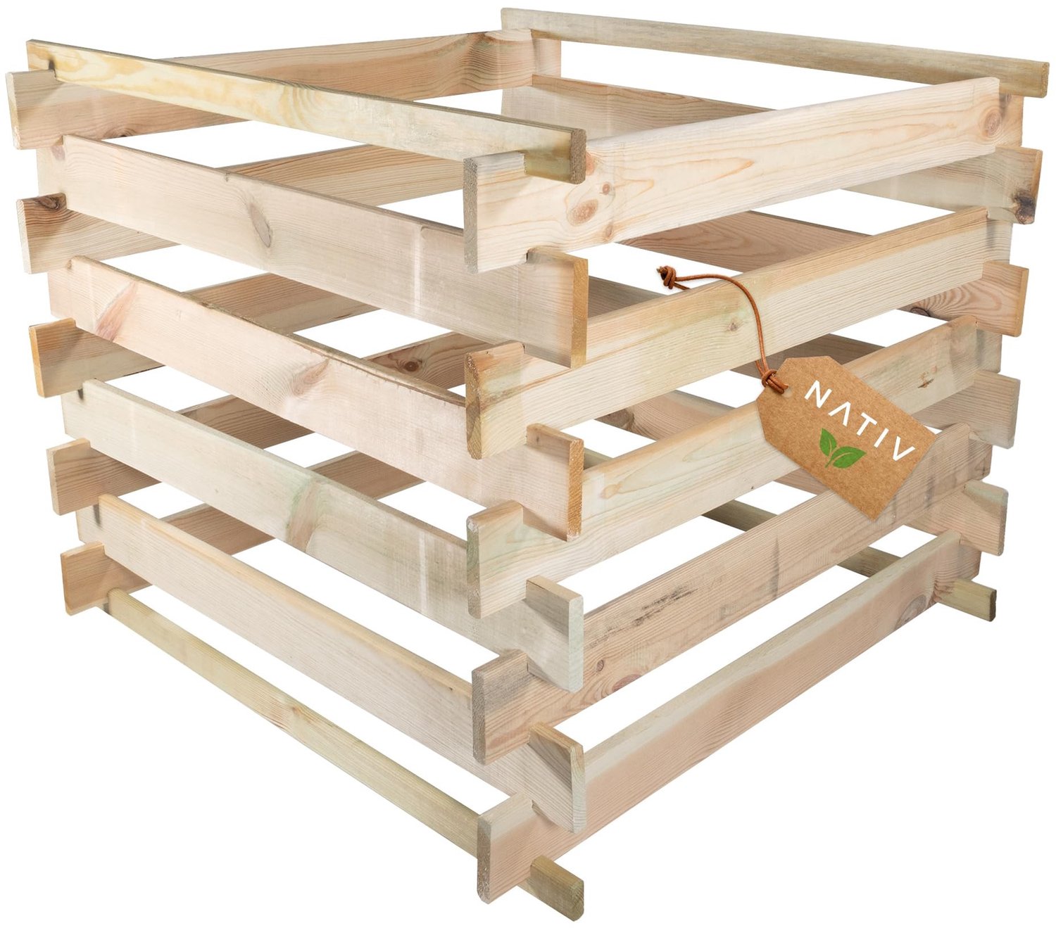 Compostbak met Houten Insteeksysteem - 400 Liter