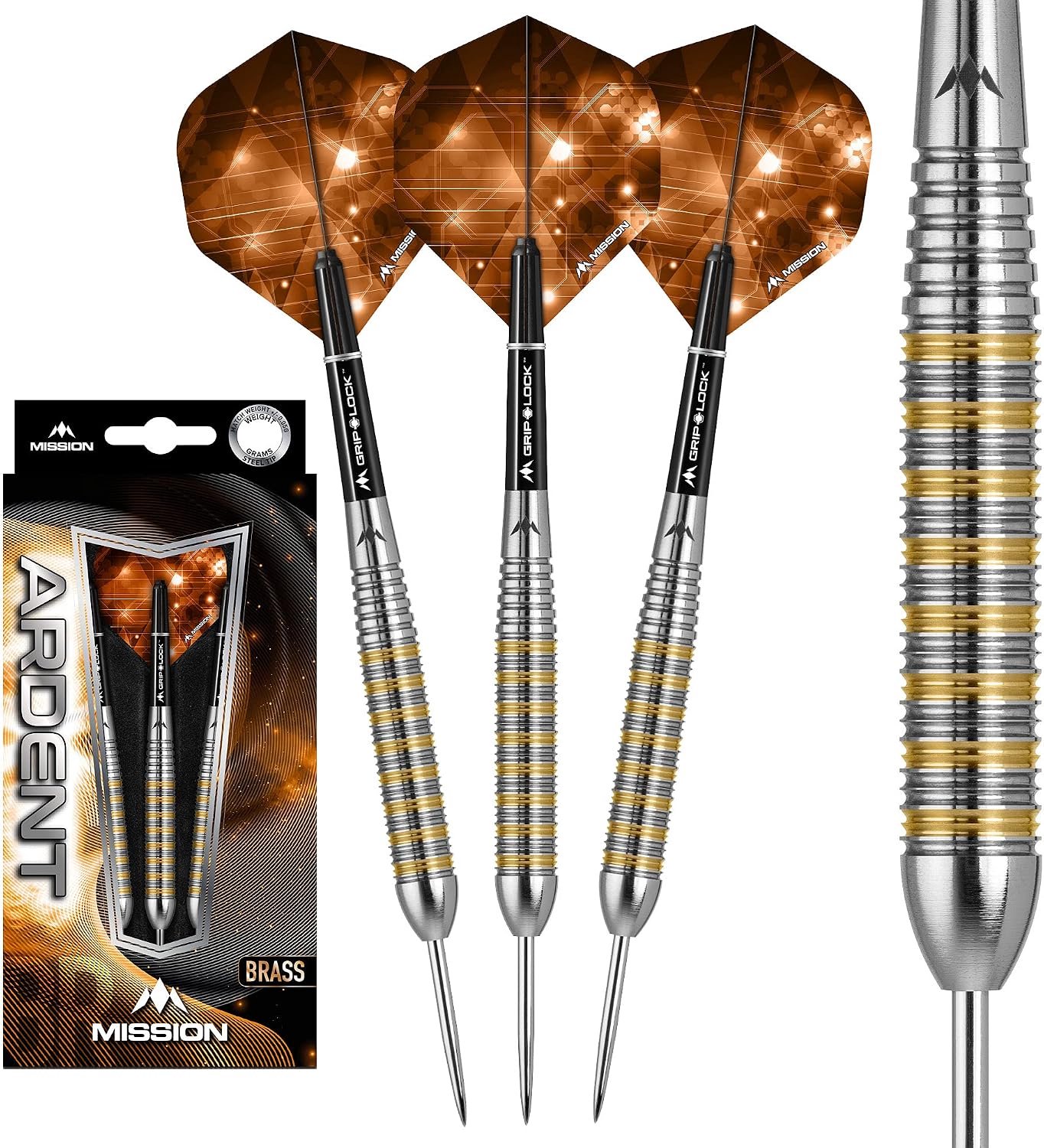 Mission Ardent M2 Brass - Dartpijlen