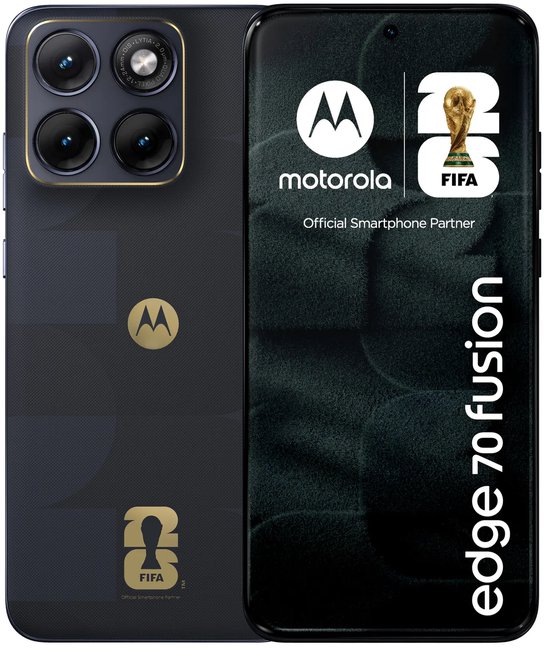 Motorola edge 70 fusion FIFA Edition 17,2 cm (6.78) Dual SIM Android 16.0 5G USB Type-C 8 GB 256 GB 5200 mAh Zwart