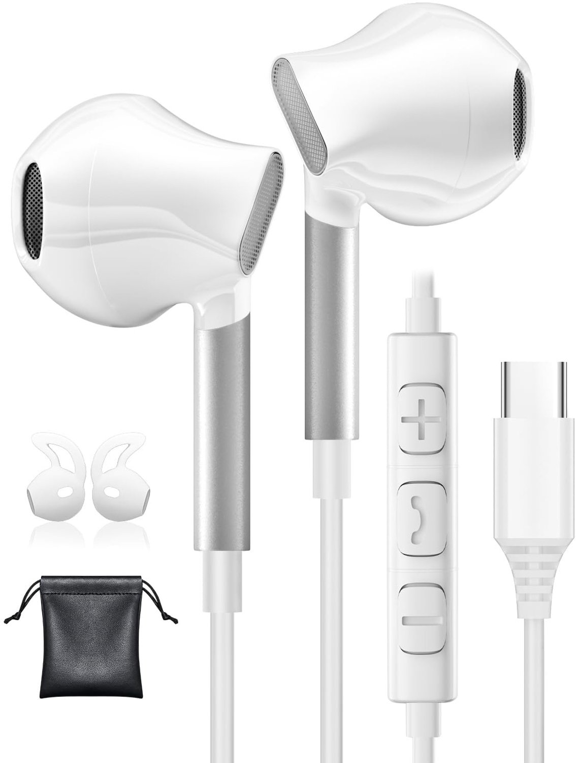 USB C Koptelefoon met Kabel voor Meerdere Apparaten