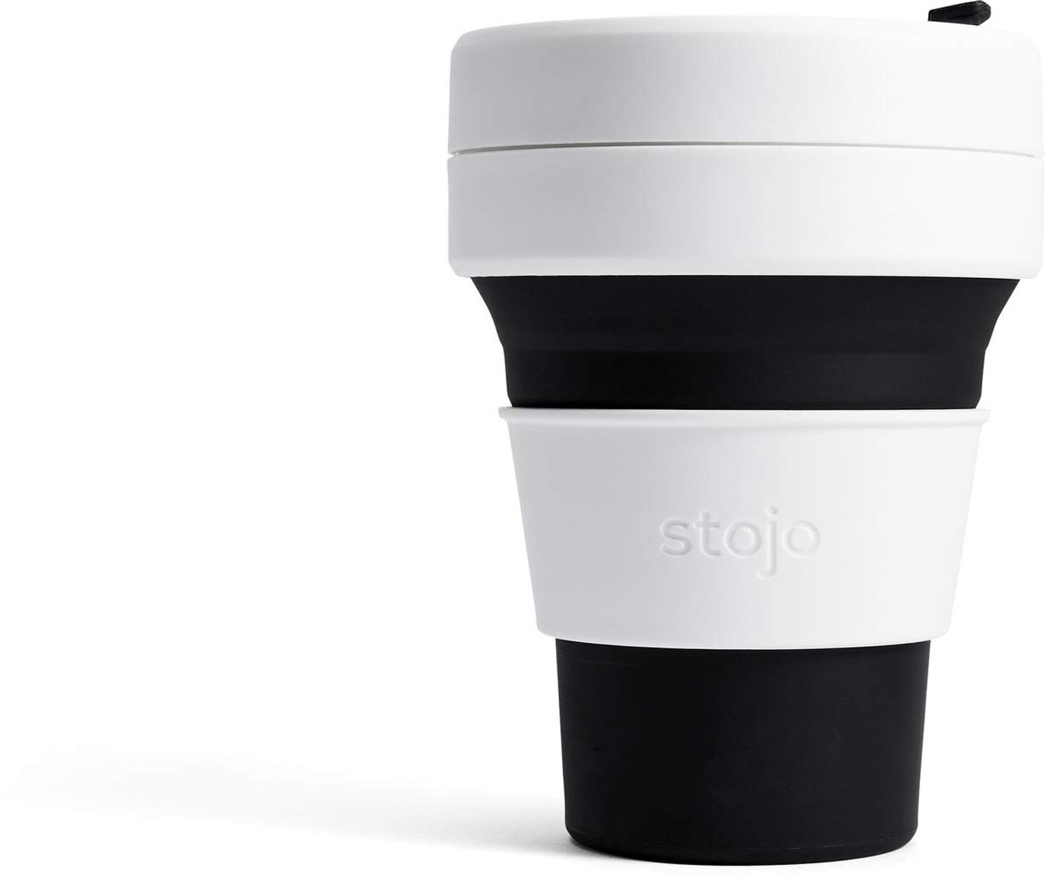 Vouwbare Koffiebeker met Rietje - Lichtgewicht Zwart